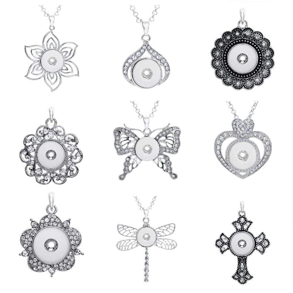 6889 9pcs Mixed Random Snap Jewelry Pendants Charms 18mm for Jewelry Making